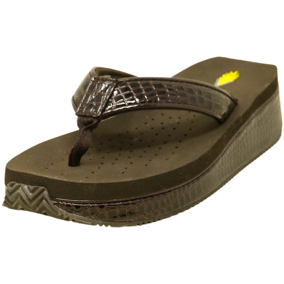 VOLATILE brown sandal flip flop shoes Sz 8